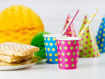 Picture of PAPER STRAWS YELLOW 19.5CM